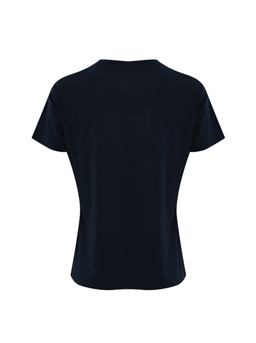 T-shirt con ricamo gioiello Nambrone in cotone Blu PINKO | 103320 A2G7G1A